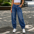 Slouchden – Elastic-Back Tapered Harem Jeans