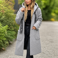 Wearbella – Hooded Zip-Front Long Coat