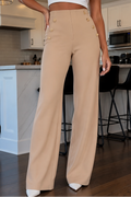 Curvella – High-Waist Tummy-Control Wide Leg Pants