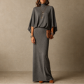 Wearbella – Batwing Sleeve Top And Long Skirt Set