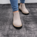 Stridewell – Square-Heel Zip-Up Ankle Boots