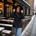 Duvella – Faux Fur Hood Double-Layered Puffer Coat