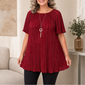 Wearbella – Pleated Wide-Fit  Blouse