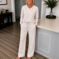 Draperie – Vertical-Seam Drawstring Knit Lounge Set