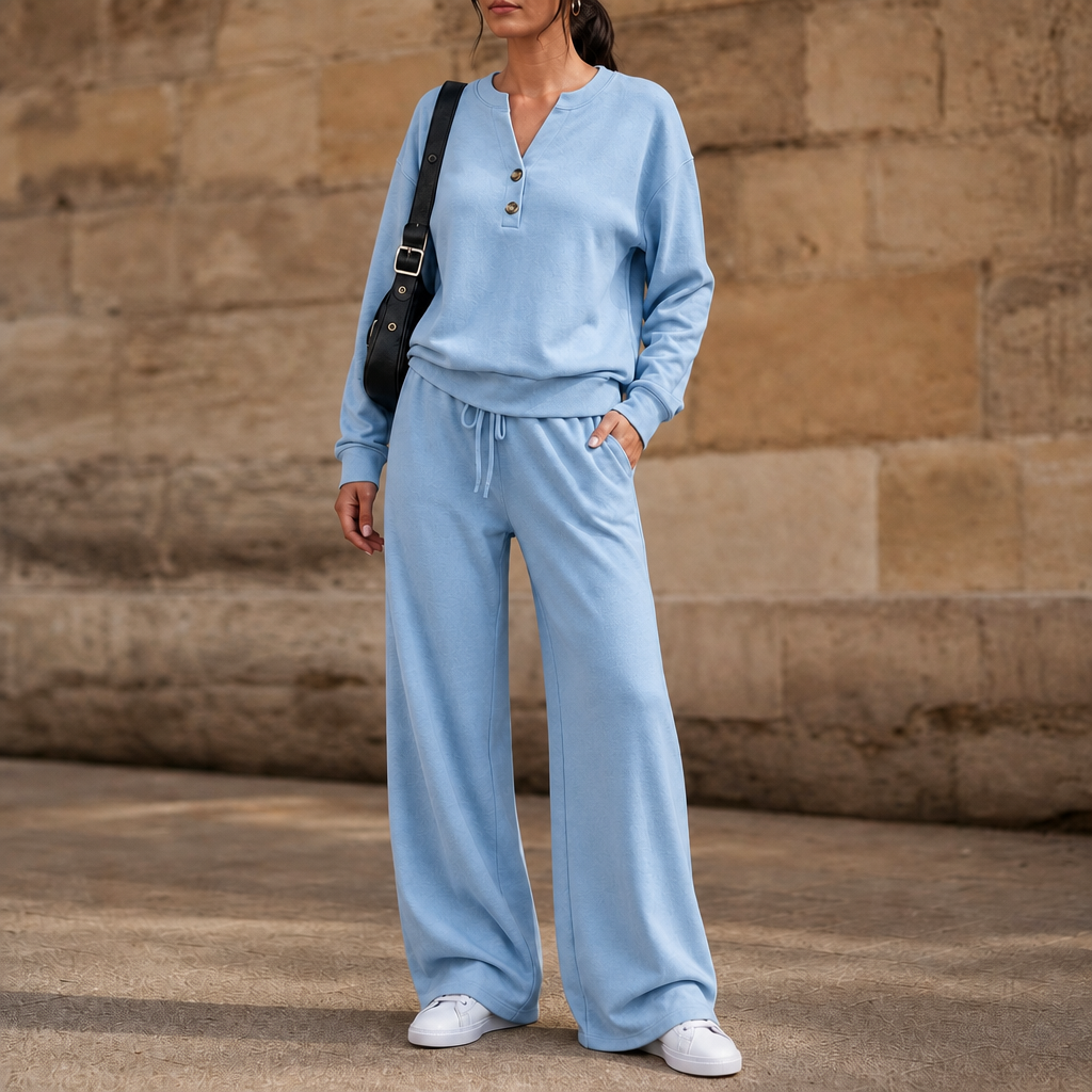 Wearbella – Belted Wide-Leg Top And Trouser Set
