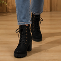 Steadē – Platform Sole Chunky Block Heel Ankle Boots