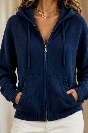 Wearbella – Hooded Oversized Knit Cardigan