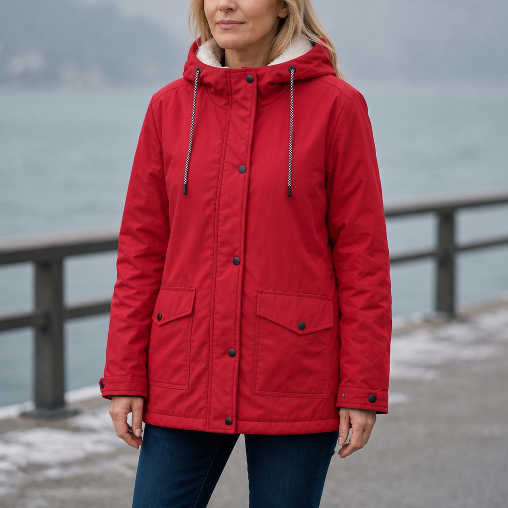 Windloft – Fleece-Lined Look Hooded Windproof Jacket