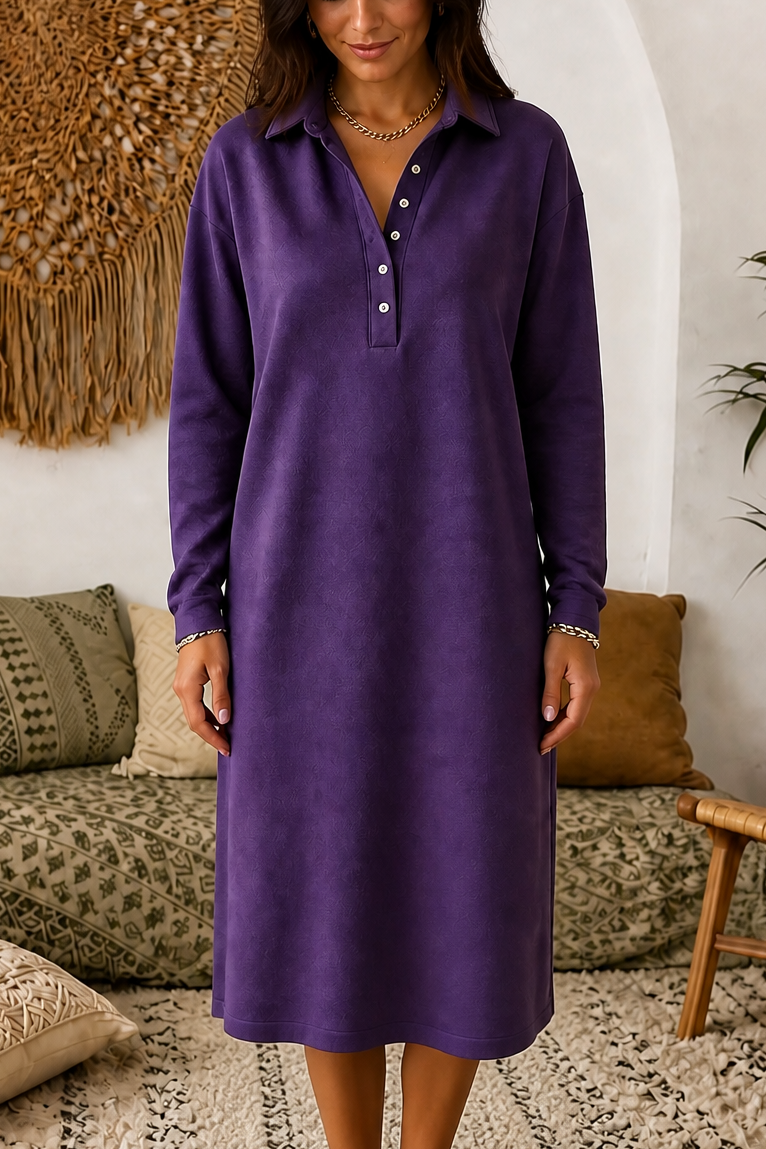 Wearbella – Ribbed Knit Long-Sleeve Sweatshirt Dress