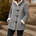 Plushbelle – Faux Shearling Hooded Winter Coat