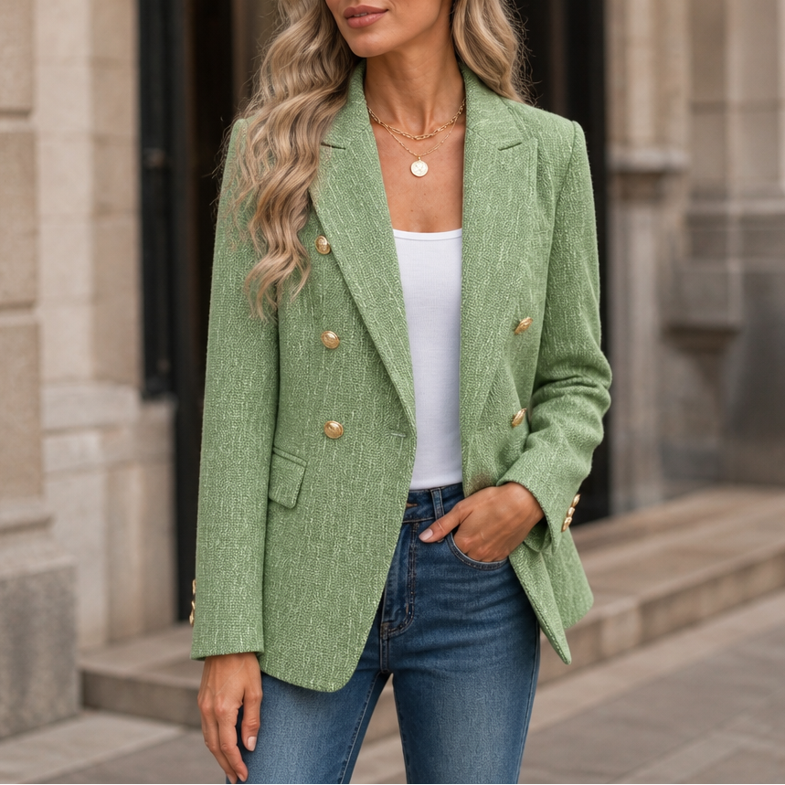 Structa – Double-Breasted Slim-Fit Blazer