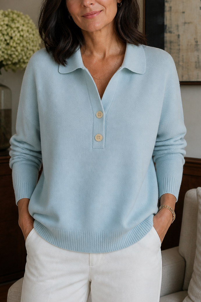 Wearbella – Collared Pullover Sweater