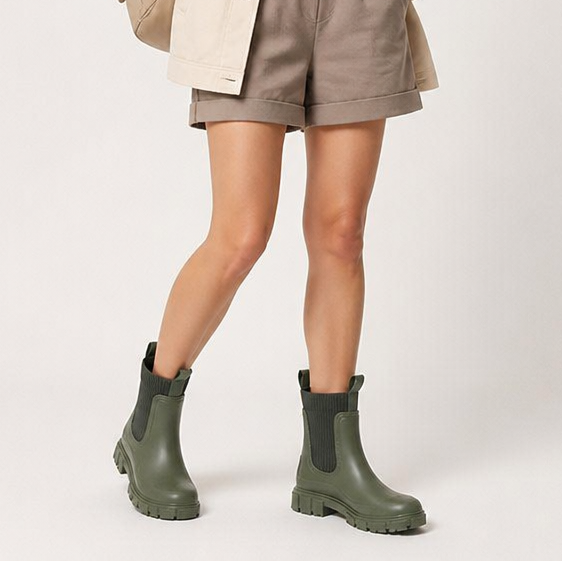Puddlestep – Elastic Collar Ankle Rain Boots