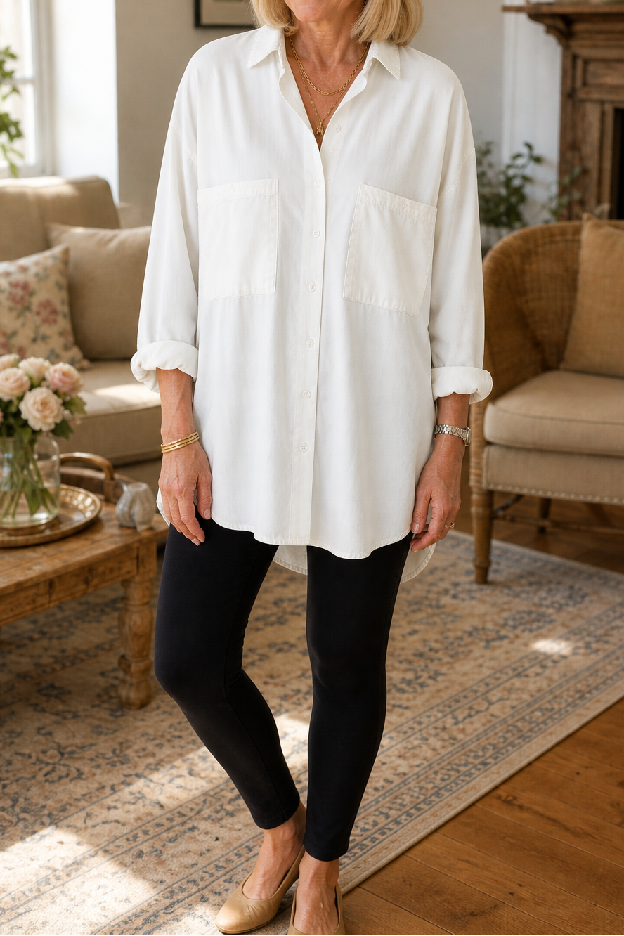 Wearbella – Oversized Soft Chambray Denim Shirt