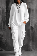 Dayworn – Round Neck Top And Cargo Pants Set