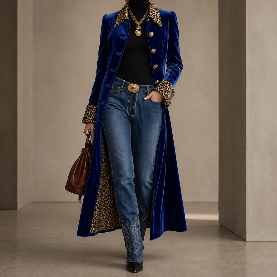 Wrapelle - Vintage Bohemian Long Coat