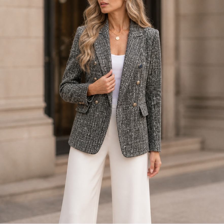 Structa – Double-Breasted Slim-Fit Blazer