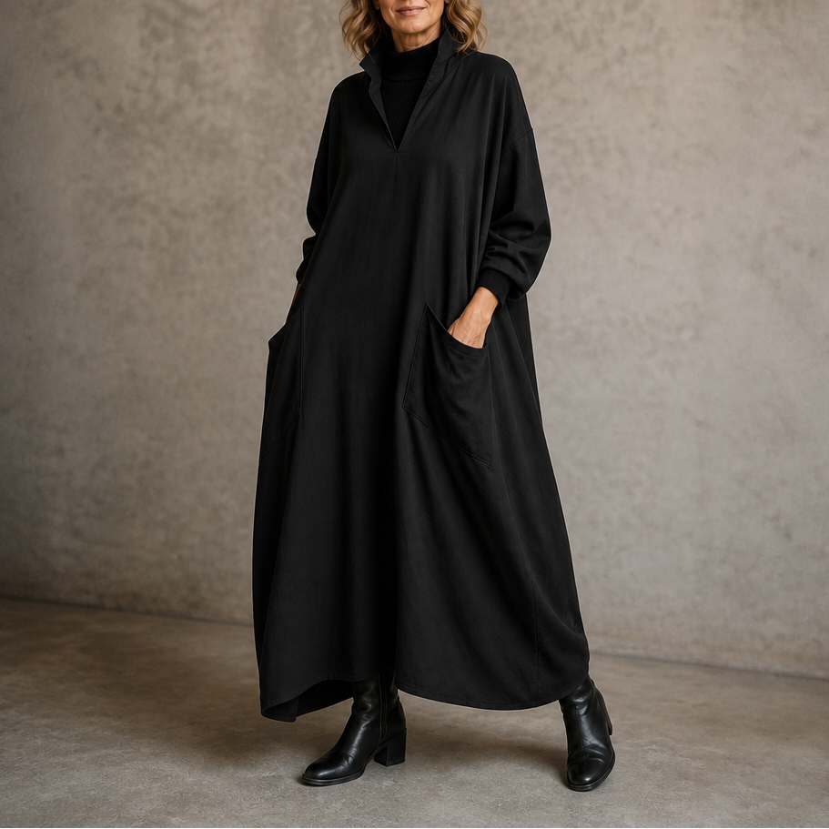 Wearbella – Cocoon Taper Mock Neck Dress