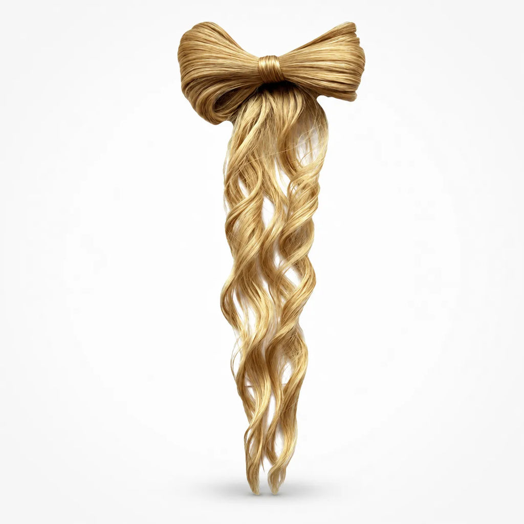 Lunavia – Bow Clip On Ponytail Hair Extension with Long Waves