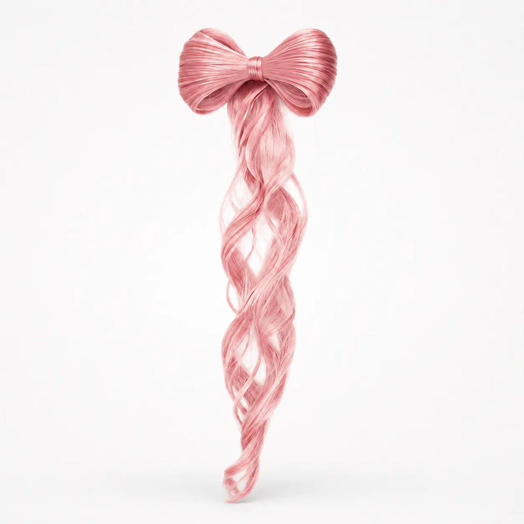 Lunavia – Bow Clip On Ponytail Hair Extension with Long Waves