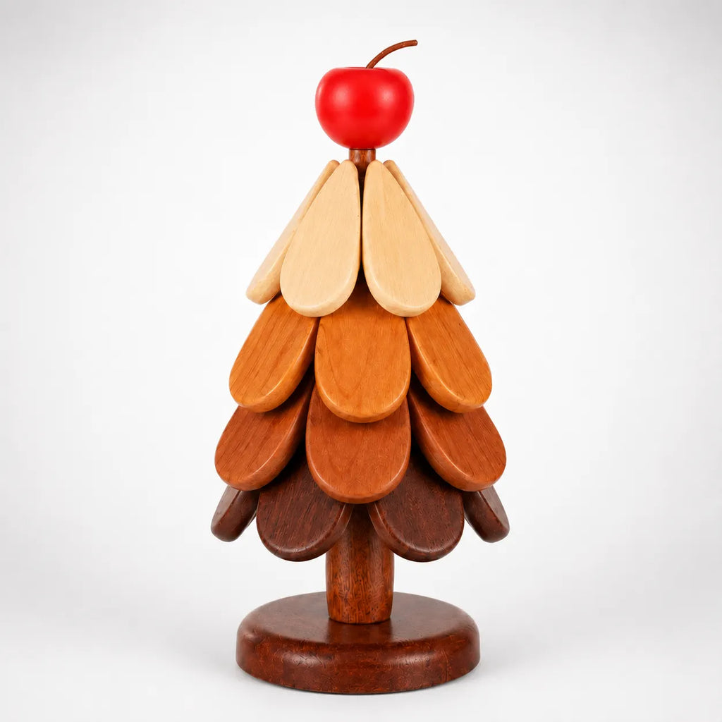 Pinecrest – Wooden Christmas Tree Trivet Set with Gravity-Fold Feathers