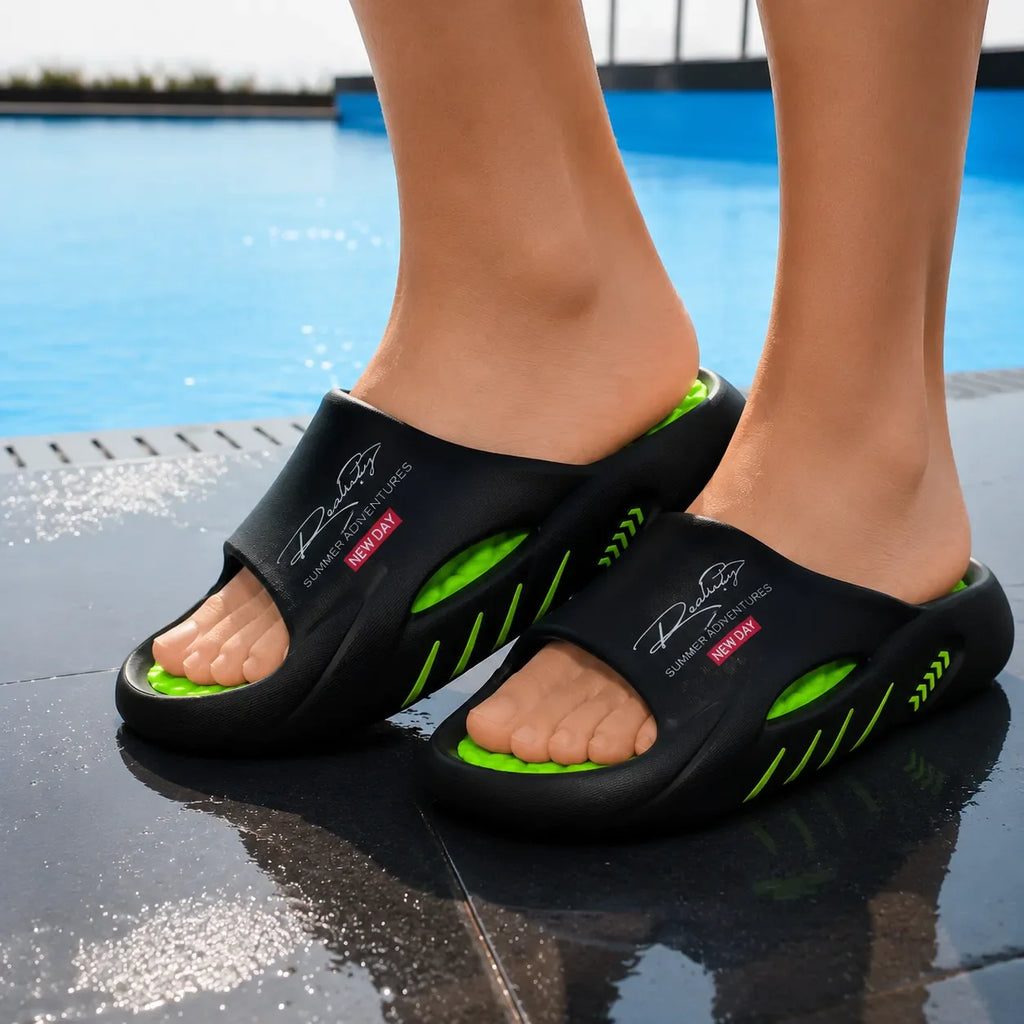Softread – Cushioned Slide Sandals with Arch Support, Non-Slip Sole