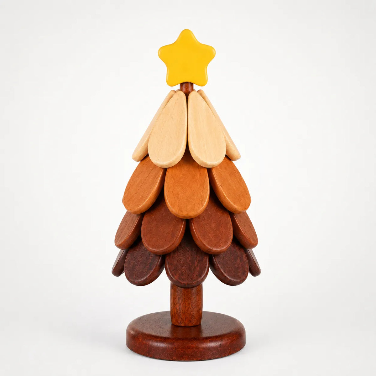 Pinecrest – Wooden Christmas Tree Trivet Set with Gravity-Fold Feathers