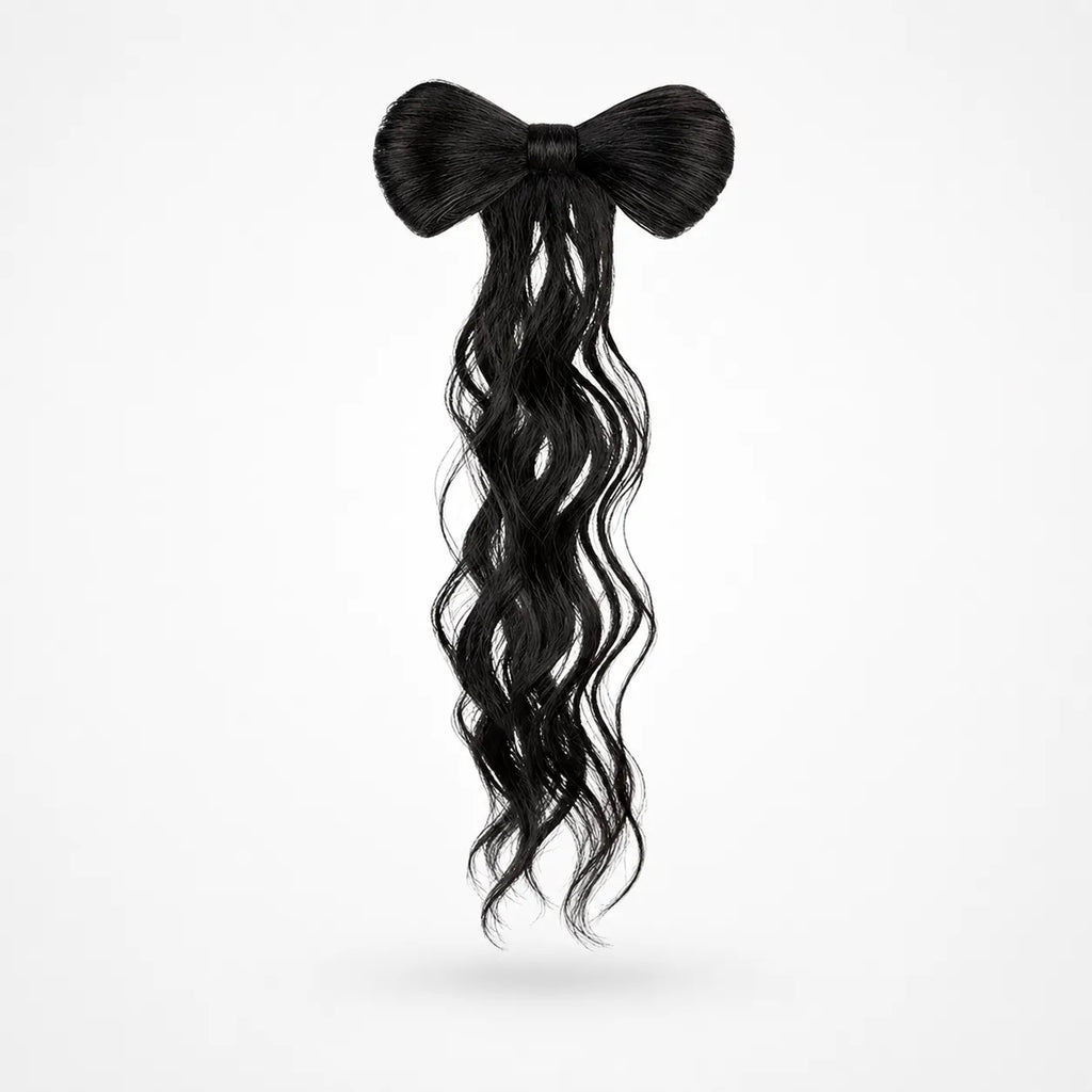 Lunavia – Bow Clip On Ponytail Hair Extension with Long Waves