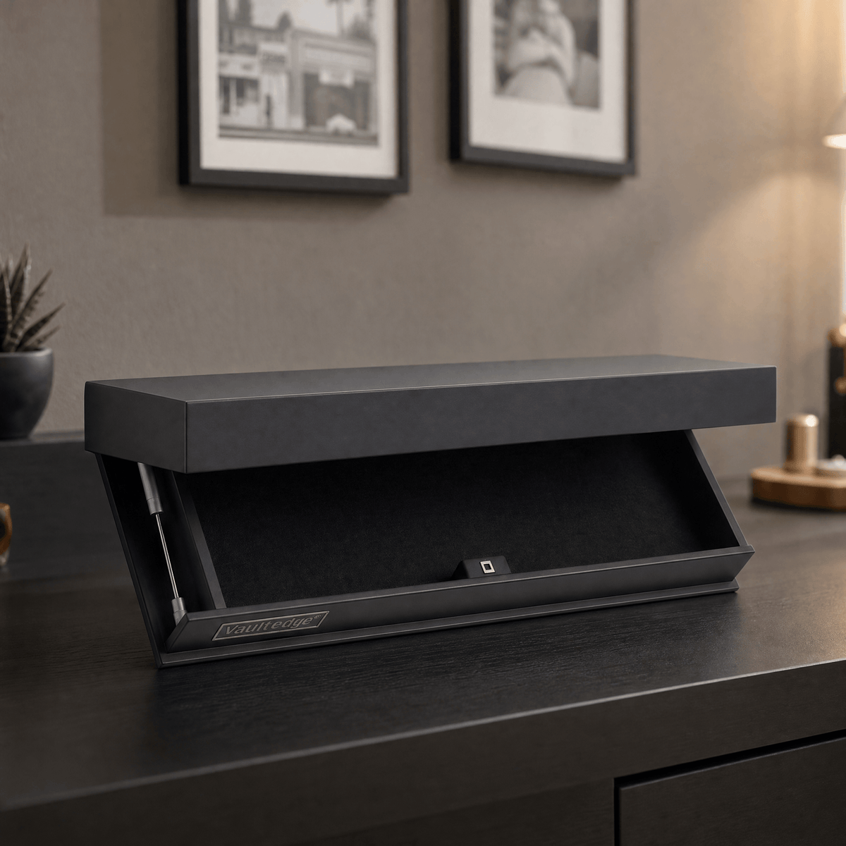 Vaultedge – Floating Wall Shelf with Hidden Compartment