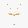 Veloisse – Winged Lariat Pendant Necklace