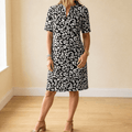 Vivara – Breezy V-Neck Printed Dress for Women