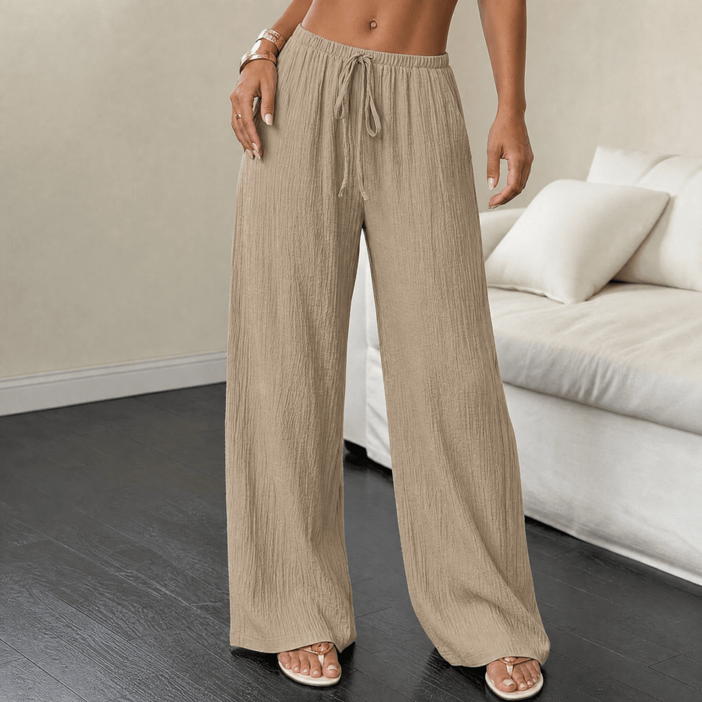 Waverly – Crinkle Textured Wide Leg Pants