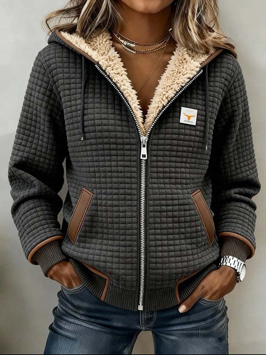SILVANA™ | SHERPA-LINED QUILTED JACKET
