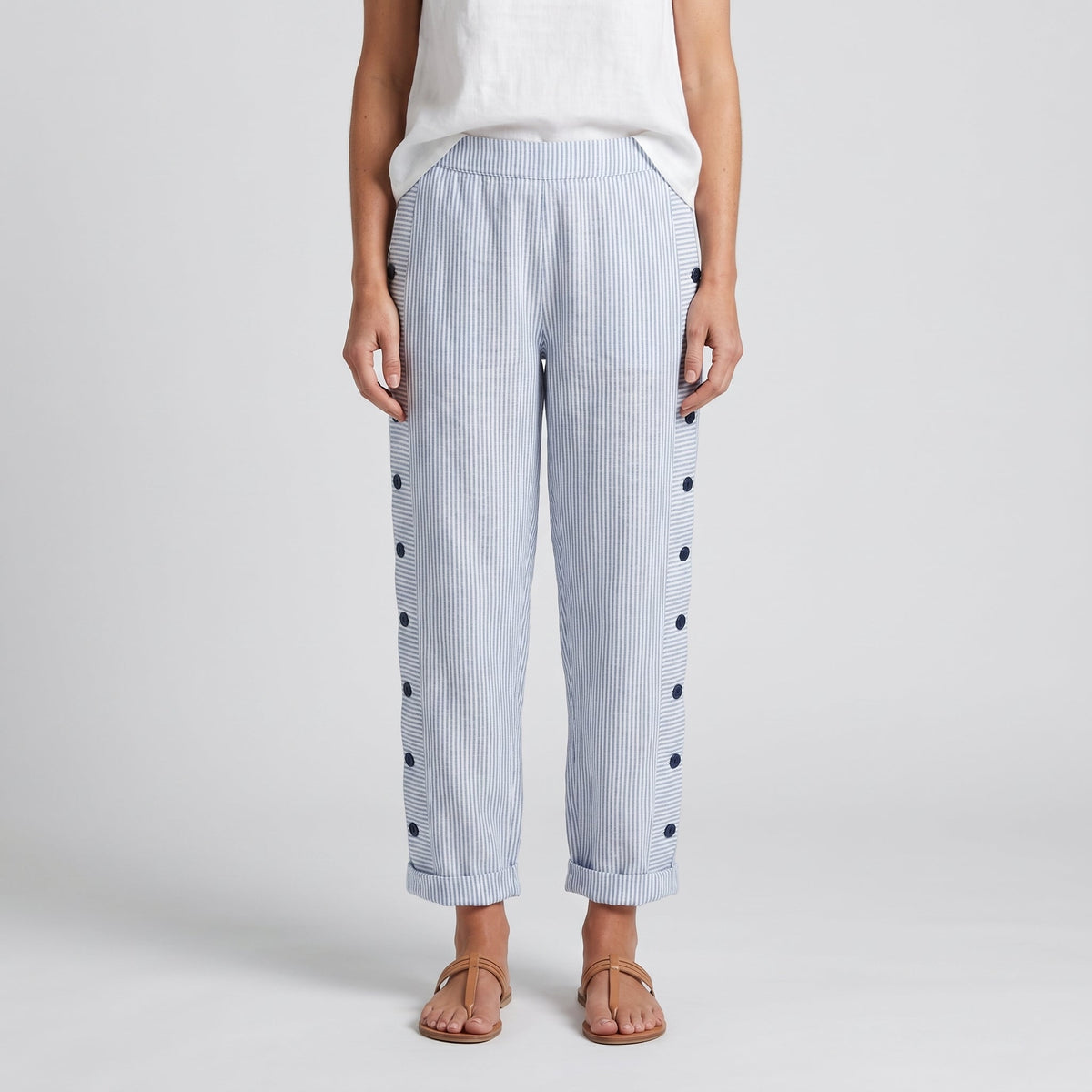 AVERY™ | STRIPED CASUAL TROUSERS