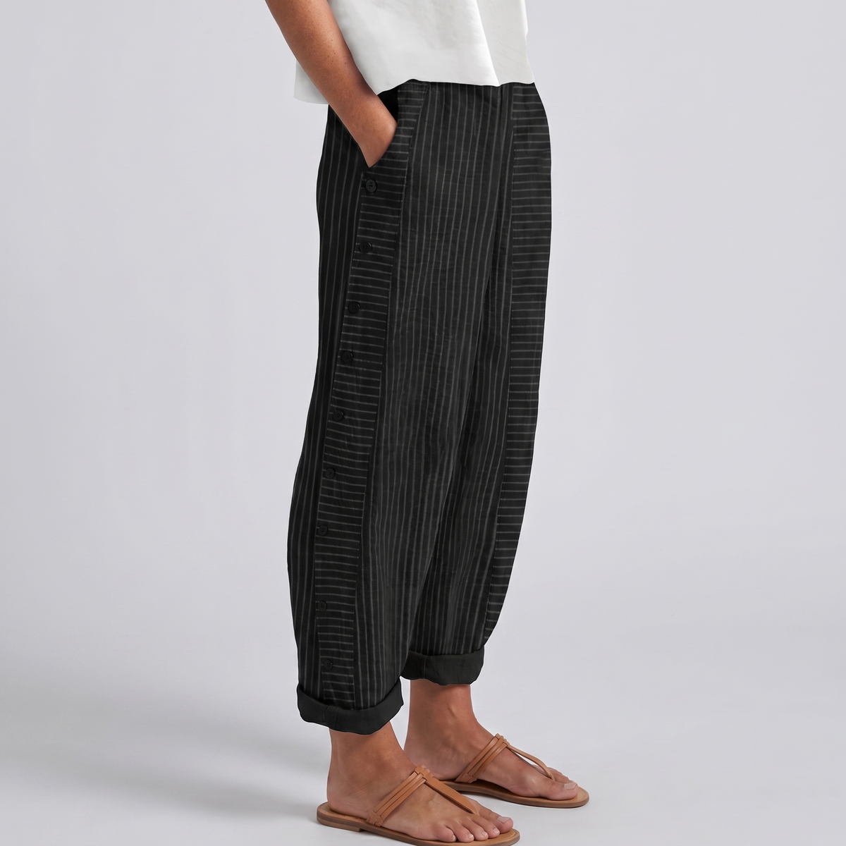 AVERY™ | STRIPED CASUAL TROUSERS