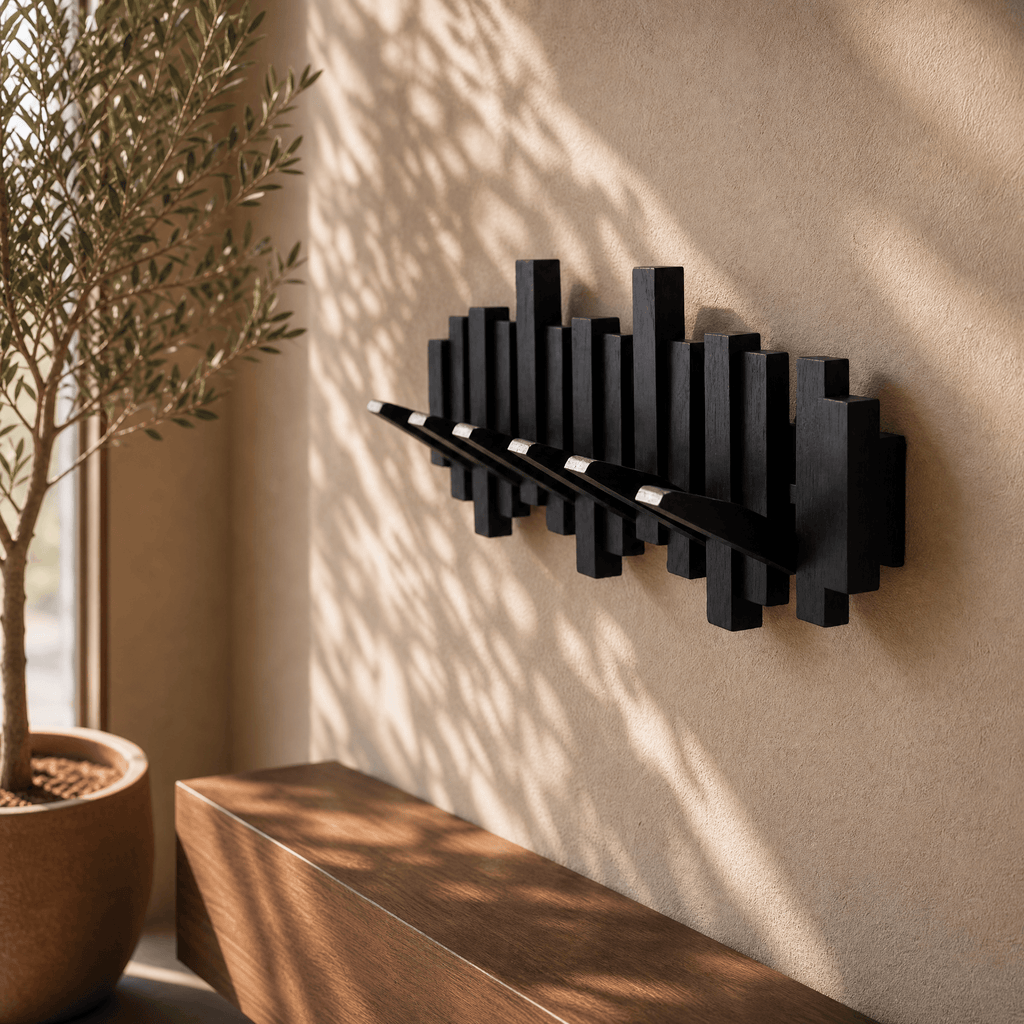 Wovenhall – Sculptural Wood Wall Coat Rack
